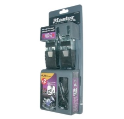 Sangle d'arrimage à cliquet - crochet en S - L : 4.5 m - l : 25 mm - noir -