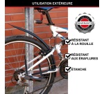 Antivol en U - à clé - anse 21 cm x 13 mm - noir