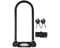 Antivol en U - à clé - anse 28 cm x 13 mm - noir