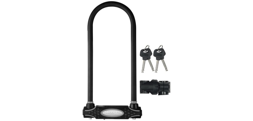 Antivol en U - à clé - anse 28 cm x 13 mm - noir