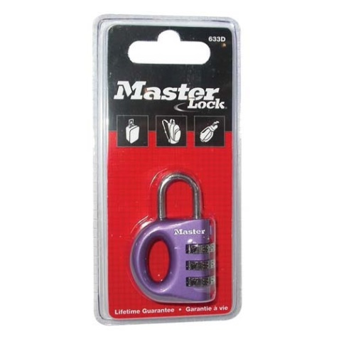 Cadenas à combinaison - 32 mm - anse de  17 mm - coloris assortis
