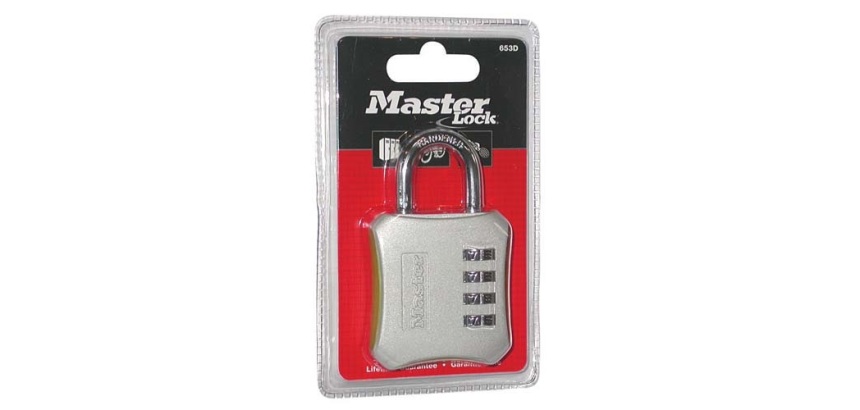 Cadenas à combinaison - 50 mm - anse de 24 mm  - coloris assortis