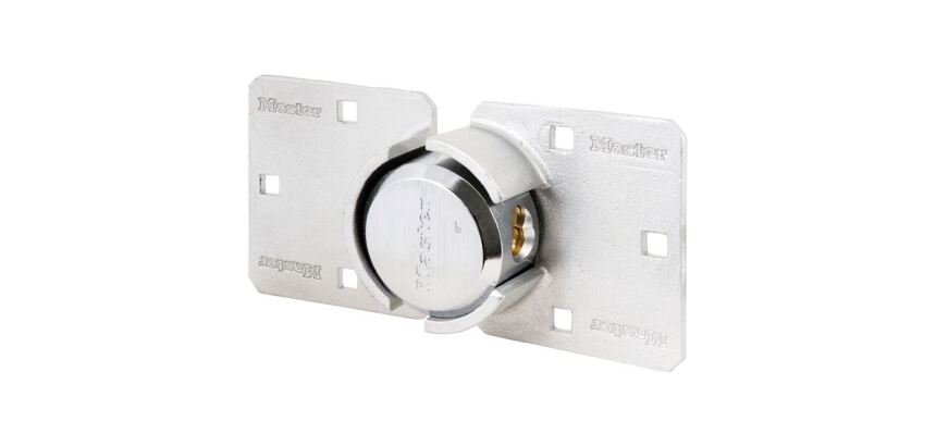 Pack haute sécurité moraillon et cadenas rond à clé - 73 mm