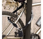 Antivol chaîne - à cadenas 40 mm  - 90 cm x 6 mm - noir