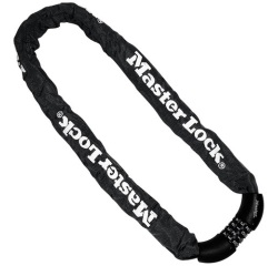 Antivol chaîne - à combinaison - 90 cm x 8 mm - noir