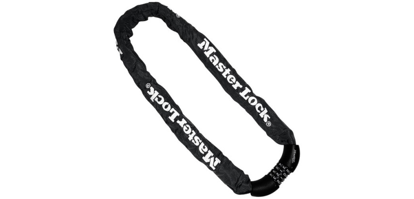 Antivol chaîne - à combinaison - 90 cm x 8 mm - noir