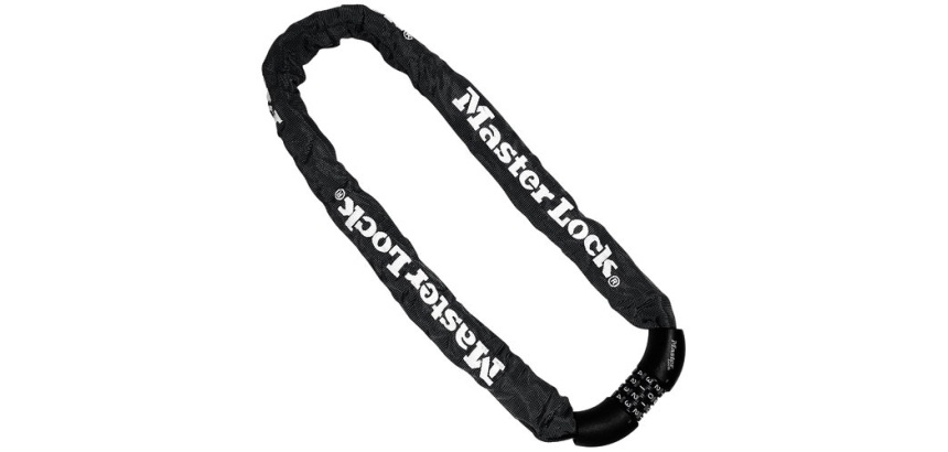 Antivol chaîne - à combinaison - 90 cm x 8 mm - noir