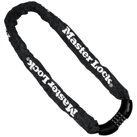 Antivol chaîne - à combinaison - 90 cm x 8 mm - noir