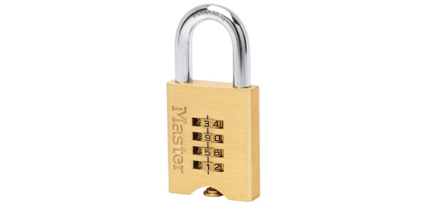 Cadenas à code  - 50 mm - anse de 32 mm - laiton