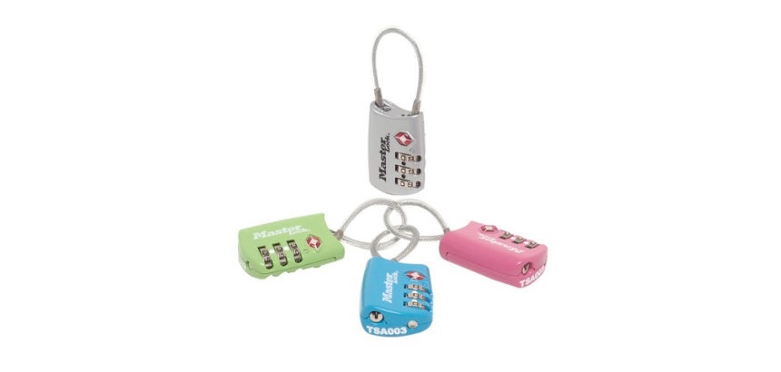 Cadenas à combinaison - TSA - 30 mm - anse flexible - coloris assortis