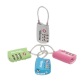 Cadenas à combinaison - TSA - 30 mm - anse flexible - coloris assortis