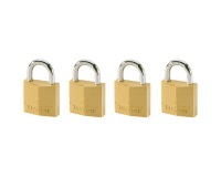 Cadenas en laiton 30 mm s'entrouvant - Lot de 4