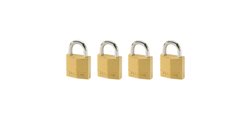Cadenas en laiton 30 mm s'entrouvant - Lot de 4