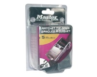 Sangle d'arrimage à cliquet - crochet en S - L : 5 m - l : 25 mm - noir - l