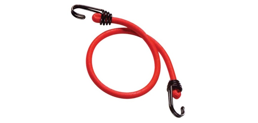 Tendeur - 2 crochets 60 cm Ø8 mm rouge lot de 2