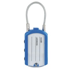 Cadenas à combinaison - porte adresse - 30 mm - anse de 46 mm - coloris ass