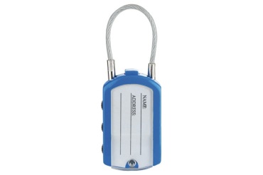 Cadenas à combinaison - porte adresse - 30 mm - anse de 46 mm - coloris ass