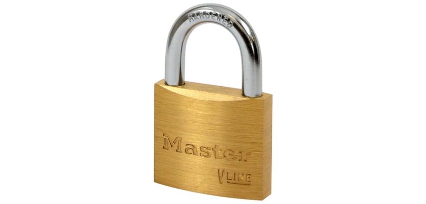 Cadenas à clé - 40 mm - anse de 21 mm - laiton