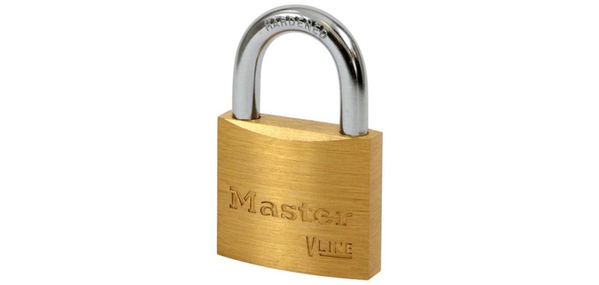 Cadenas à clé - 40 mm - anse de 21 mm - laiton