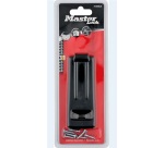 Moraillon - porte cadenas en acier trempé zingué - 11 cm - noir mat