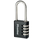 Cadenas à 4 chiffres en aluminium noir 40 mm