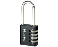 Cadenas à 4 chiffres en aluminium noir 40 mm