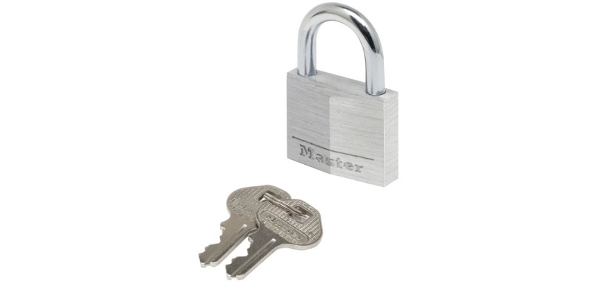 Cadenas à clé en aluminium Master Lock 9140EURD - largeur 40 mm