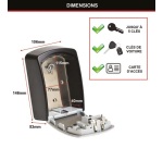 Boite à clé murale - à combinaison - format L - 4 chiffres