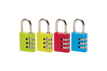 Cadenas à combinaison - 30 mm - anse 24 mm - coloris assortis