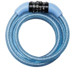 Câble antivol s'enroulant - à combinaison - 1.2 m x 8 mm - coloris pastels