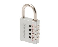 Cadenas à 4 chiffres - aluminium - 40 mm