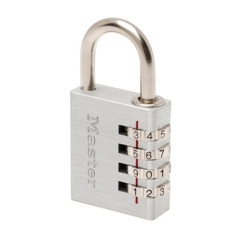 Cadenas à 4 chiffres - aluminium - 40 mm
