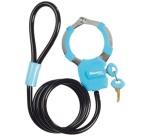 Câble antivol à clé avec menotte 1 m