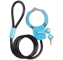 Câble antivol à clé avec menotte 1 m