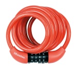 Câble antivol s'enroulant - à combinaison - 1.8 m x 8 mm - coloris assortis