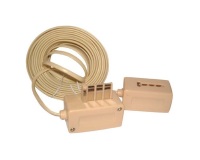 Rallonge téléphone - mâle gigogne - femelle - 8 plots - 10 m - blanc
