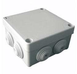 Boite de dérivation - étanche - carrée - 100x100x50 mm - IP55