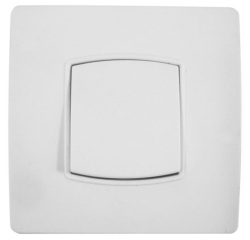 Interrupteur simple - va-et-vient - 10A - borne-auto - blanc