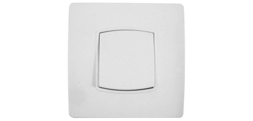 Interrupteur simple - va-et-vient - 10A - borne-auto - blanc