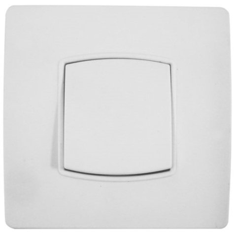 Interrupteur simple - va-et-vient - 10A - borne-auto - blanc