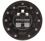 Prise de sol étanche ronde  2P+T 16A  IP55 métal brossé