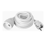 Prolongateur ménager 16A - H05VV-F 3G1.5mm² - 5 m - blanc