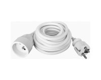 Prolongateur ménager 16A - H05VV-F 3G1.5mm² - 5 m - blanc