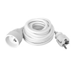 Prolongateur ménager 16A - H05VV-F 3G1.5mm² - 10 m - blanc
