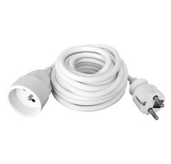 Prolongateur ménager 16A - H05VV-F 3G1.5mm² - 10 m - blanc