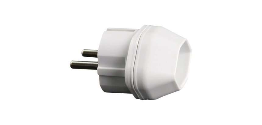 Adaptateur de voyage - Suisse/France - blanc