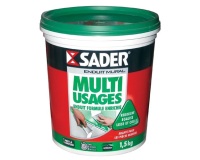 Enduit Multi-Usages Spécial Pièces Humides Sader - Seau de 1,5 kg