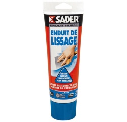 Enduit de lissage mural Sader - Tube de 330 g