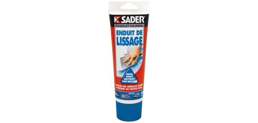 Enduit de lissage mural Sader - Tube de 330 g