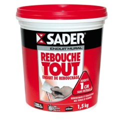 Enduit de rebouchage Rebouche Tout Sader - Seau d' 1,5 kg